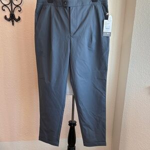Vuori Cascade Elastic Waist Trousers Shale Men's Slate Blue Dress Pants